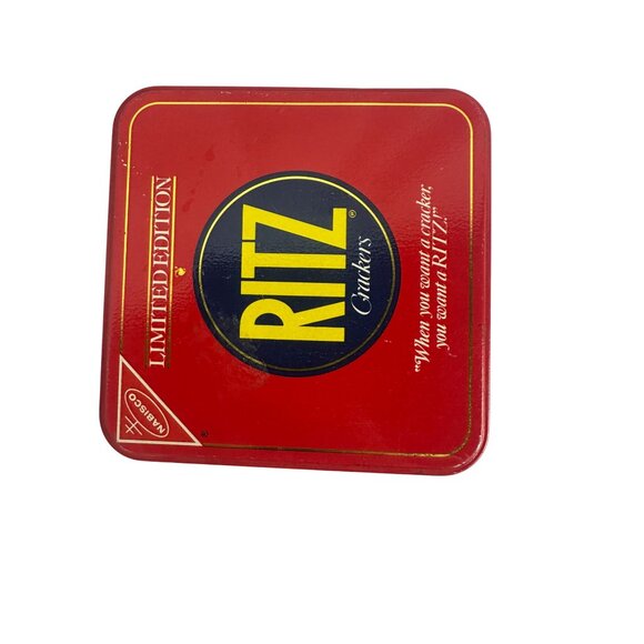 Limited Edition Ritz Crackers Collectible Vintage Tin Container 1987 Nabisco - Picture 8 of 14